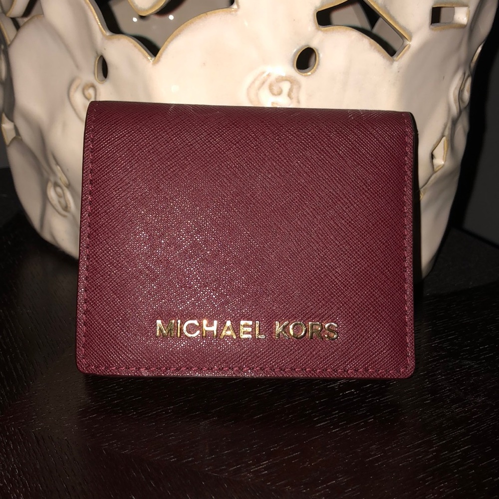Burgundy Michael Kors wallet